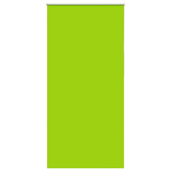 vidaXL Roller Blind Leaves green 100% polyester, Aluminum (Top rail)