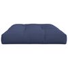 vidaXL Pallet Cushion Navy Blue 100% Polyester 47.2 x 31.5 x 4.7 in