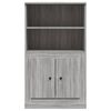 vidaXL Highboard Grey Sonoma Engineered Wood Medium Highboard