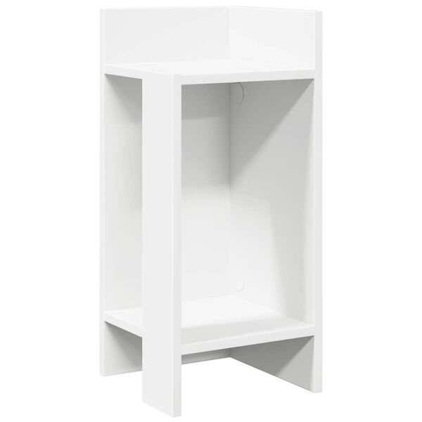 vidaXL Side Table Set of 2 White Engineered wood Small Side Table