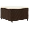 vidaXL Patio Lounge Set Set of 5 Brown