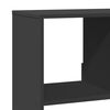 vidaXL Bookcase Black Engineered wood Large Bookcase Rectangular
