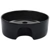 vidaXL Wash Basin with Overflow 14.2x5.1" Ceramic Black