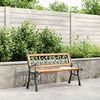 vidaXL Patio Bench 45.7" Solid Wood Fir and Steel