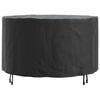 vidaXL Outdoor Furniture Cover Black 128 x 128 x 71 cm 600D fabric