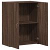 vidaXL File Cabinet Brown Oak Engineered Wood Medium File Cabinet