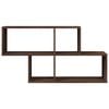 vidaXL Wall Shelf Brown Oak Engineered Wood 39.4 x 7.9 x 20.9 in