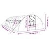 vidaXL Greenhouse White PE (polyethylene), galvanized steel 344 sq ft