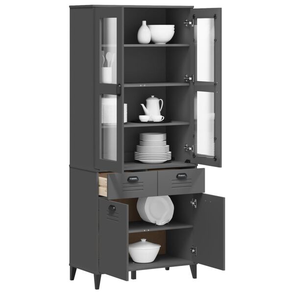 vidaXL Highboard Charcoal grey