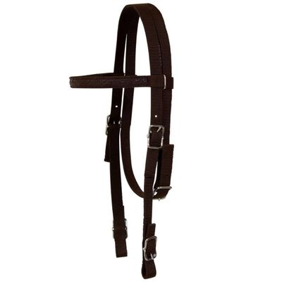 vidaXL Western Saddle, Headstall&Breast Collar Real Leather 17" Brown