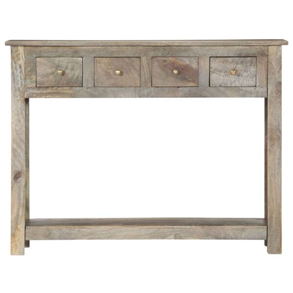 vidaXL Console Table 39.4"x11.8"x29.9" Solid Mango Wood