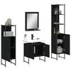 vidaXL Bathroom Cabinet Set Black