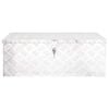 vidaXL Storage Box Silver 31.5"x15.4"x11.8" Aluminum