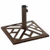 vidaXL Umbrella Base Bronze Cast iron Medium Decorative Inlays