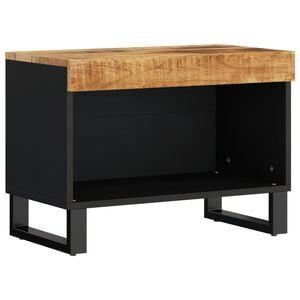 vidaXL TV Cabinet Natural Mango Wood Solid Mango Wood Medium TV Cabinet
