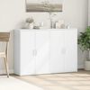 vidaXL Sideboard White Engineered wood Medium Sideboard Rectangular