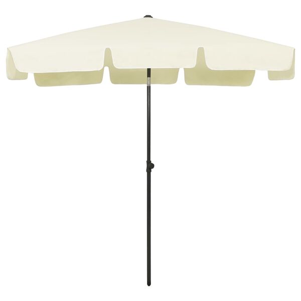 vidaXL Beach Parasol Sand Yellow 78.7"x49.2"
