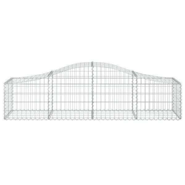 vidaXL Gabion Basket Set of 11 Silver Galvanized iron Extra Large