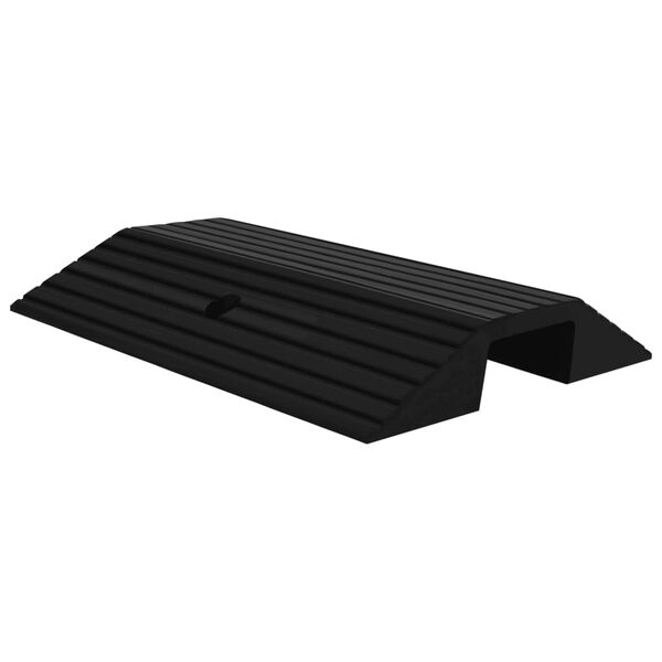 vidaXL Bridge Threshold Ramps 3 pcs 19.3x15.7x3.1" Rubber