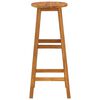 vidaXL Bar Stool Set of 4 Acacia Wood Color Solid Acacia Wood Standard