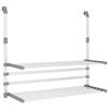 vidaXL Drying Rack for Balcony 35"x9.8"x(23.6"-37.4") Aluminum