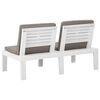 vidaXL Garden Lounge Set White, Anthracite
