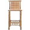vidaXL Counter Stools Set of 2 Bamboo Standard Durable Bar Stool