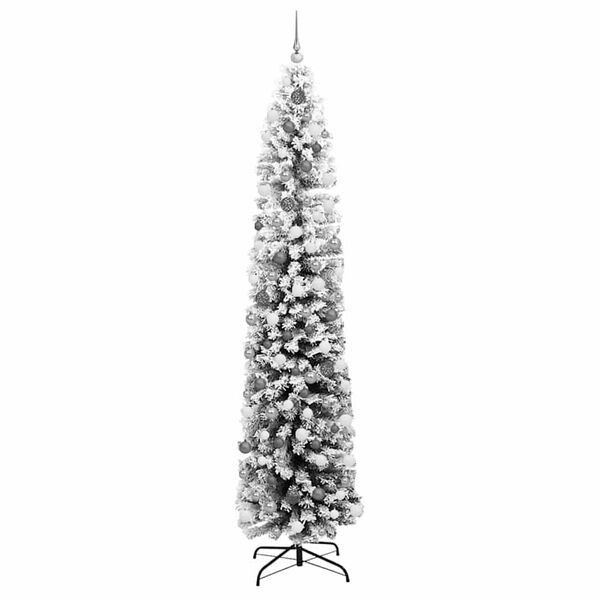 vidaXL Artificial Christmas Tree with 300 LEDs Green 94.49 in