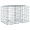 vidaXL Gabion Basket Silver Galvanized iron wire Large Durable
