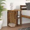 vidaXL Bedside Table Old wood Engineered wood Medium Bedside Table