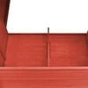vidaXL Chicken Coop Red and white Pine wood, Plywood, Iron wire Large