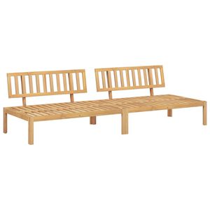 vidaXL Pallet Middle Sofa Natural Wood Solid acacia wood 47.2 x 31.5 in