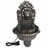 vidaXL Indoor Fountain Bronze Plastic 16.1 x 8.9 x 25.6 in