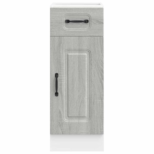 vidaXL Kitchen Base Cabinet Grey Sonoma Engineered wood Medium