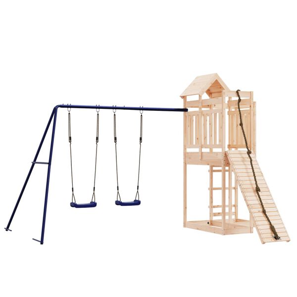 vidaXL Outdoor Playset Pine Solid Pine Wood Large Durable