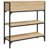 vidaXL Console Table Sonoma Oak Engineered wood, metal