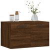 vidaXL Wall Cabinet Brown Oak Engineered Wood Medium Wall Cabinet