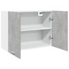 vidaXL Hanging Cabinet Concrete grey Engineered wood 31.5 x 12.2 x 23.6 in