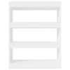vidaXL Book Cabinet High gloss white Engineered wood Medium Book Cabinet