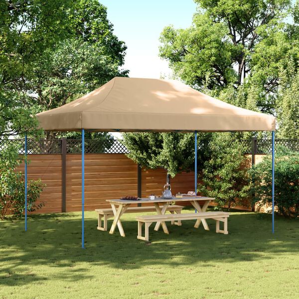 vidaXL Party Tent Beige, Blue