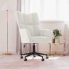 vidaXL Relaxing Chair Cream White Velvet, Steel Medium Swivel
