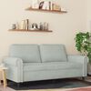 vidaXL 2-seater Sofa Light Grey Velvet (100% polyester), metal, textilene