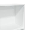 vidaXL Bookcase White Engineered wood Tall Bookcase Rectangular