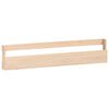 vidaXL Wall-mounted Shoe Rack Set of 2 Natural Wood Solid pine wood