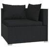 vidaXL Garden Lounge Set Black