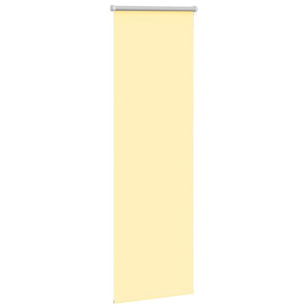 vidaXL Roller Blind Yellow Polyester 23.6 x 68.9 in Adjustable Armrests