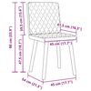 vidaXL Dining Chair Set of 4 Dark grey