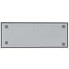 vidaXL Wall-mounted Magnetic Board Black 31.5"x11.8" Tempered Glass