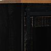 vidaXL Sideboard Black Solid pine wood, metal Medium Sideboard