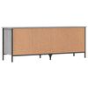 vidaXL Shoe Cabinet Grey sonoma Engineered wood, powder-coated steel Large
